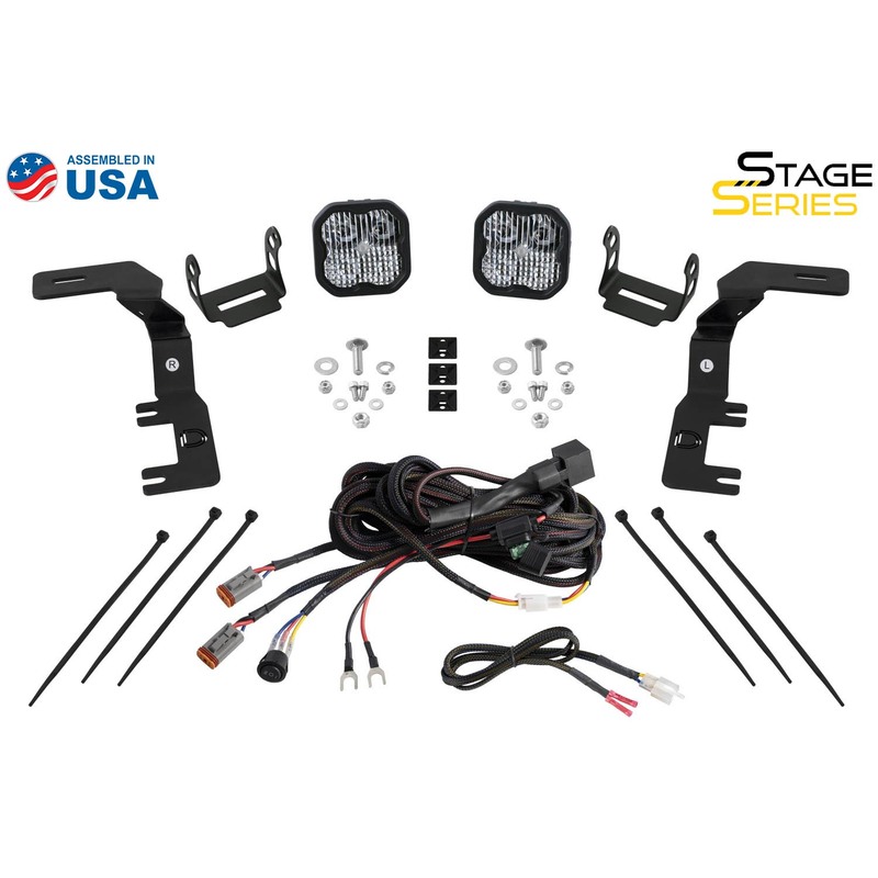  Diode Dynamics - Stage Series Ditch Light Kit for 2023+ Chevrolet Colorado SS3 Pro White Combo